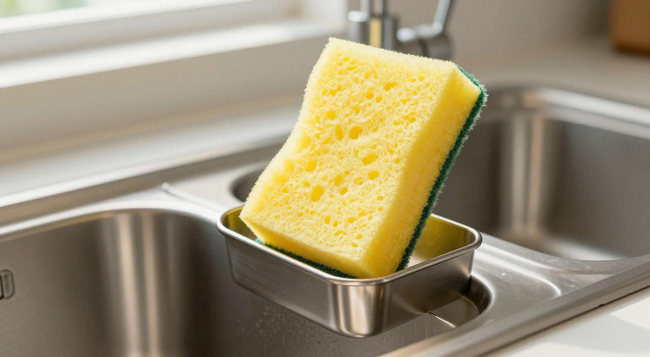 Como Guardar a Esponja de Cozinha Corretamente e Evitar Bactérias