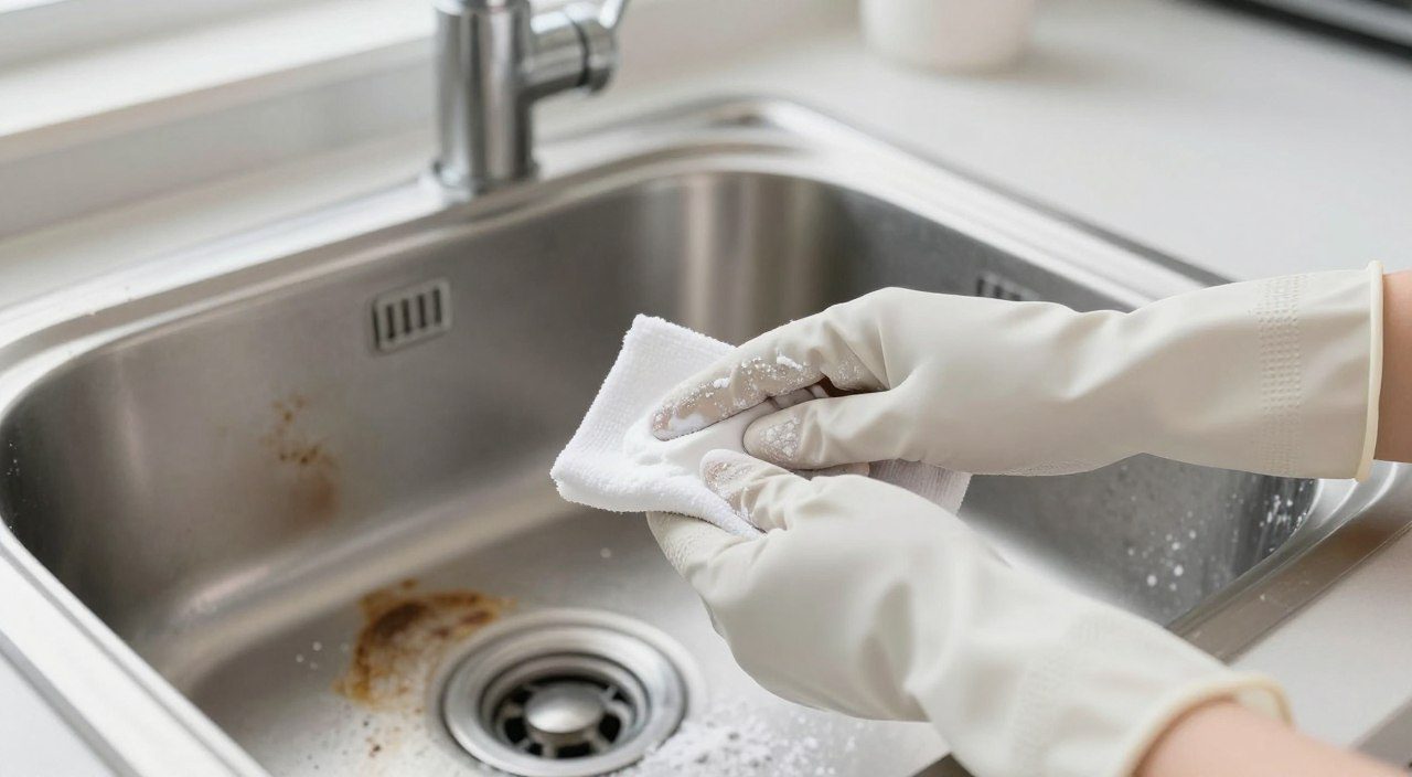 Removendo Manchas Persistentes da Sua Pia de Inox
