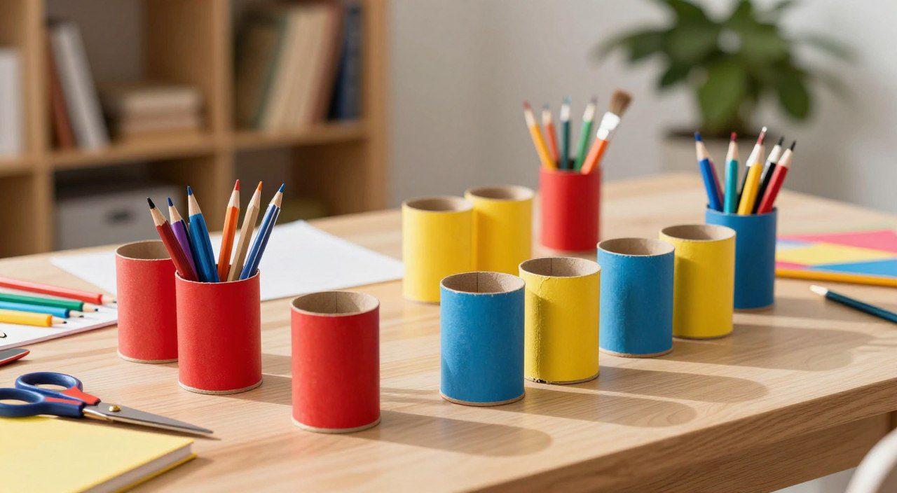 Artesanato Sustentável com Rolos de Papelão