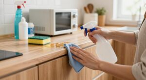 Como Remover Gordura Grudada dos Armários da Cozinha