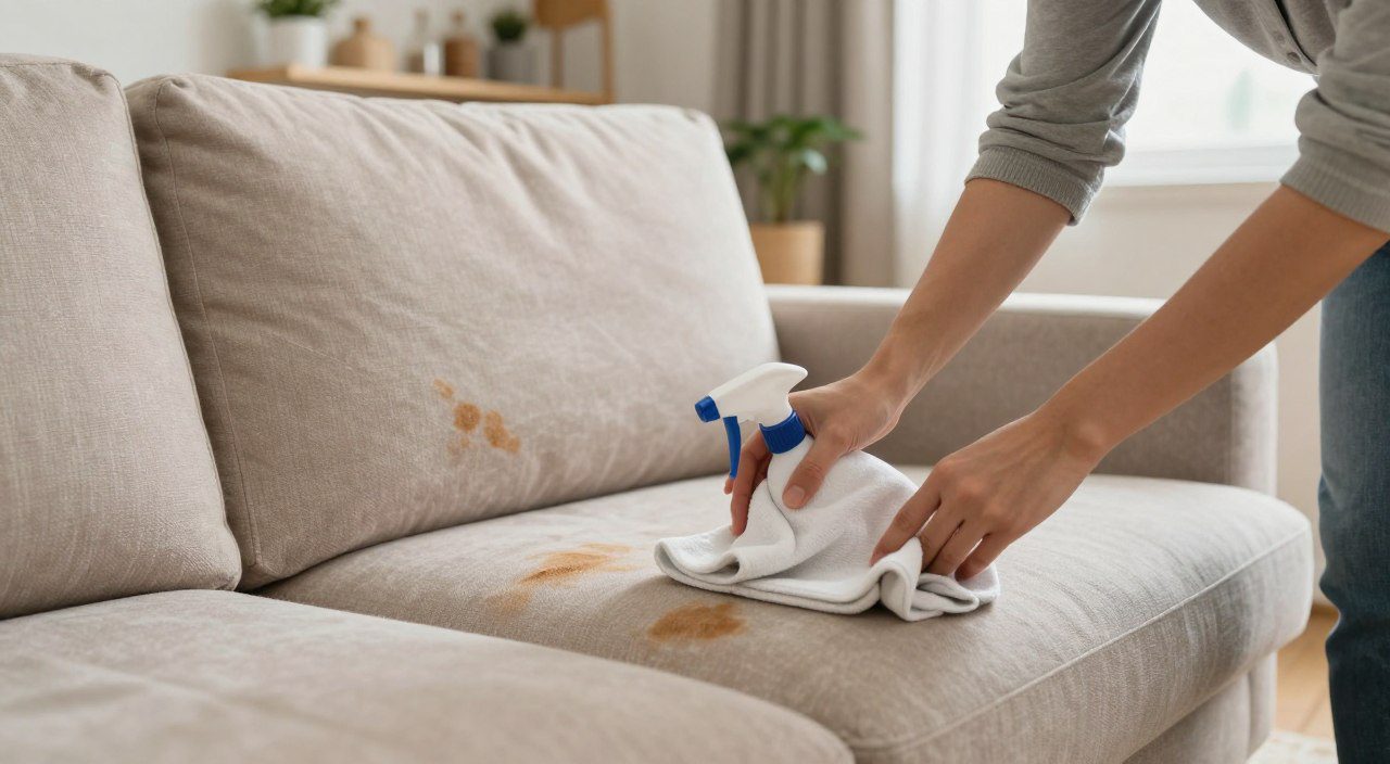 Como Remover Manchas do Sofá sem Estragar o Tecido