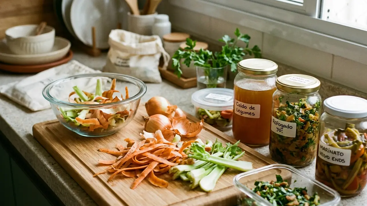 reaproveitamento de alimentos cascas de legumes como reutilizar sobras na cozinha sustentável