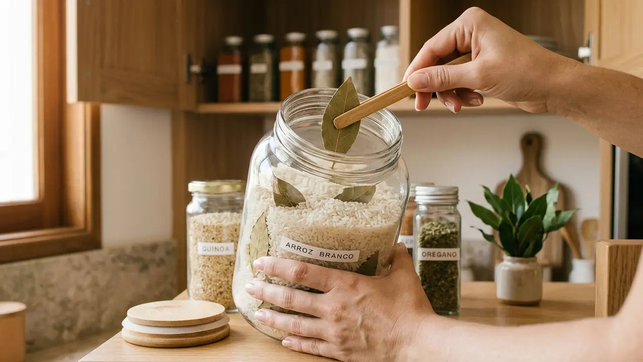 como usar folha de louro no arroz para conservar melhor