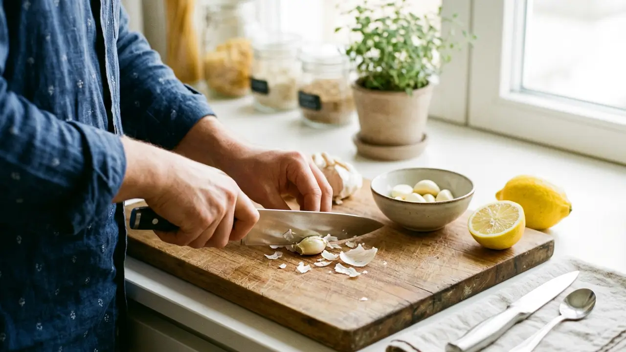 como tirar casca de alho sem cheiro nas mãos truques de cozinha com alho