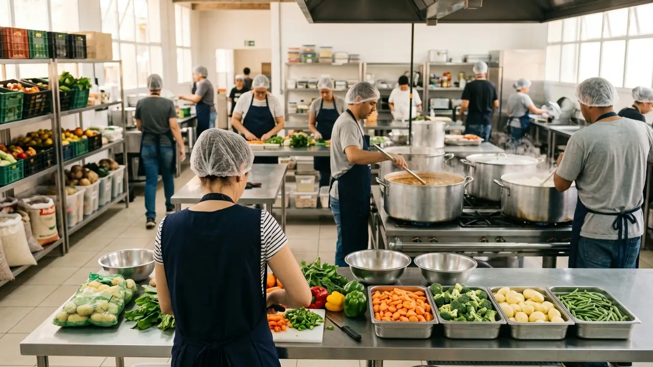 cozinhas comunitárias na Bahia organização de cozinha preparo de refeições comunitárias