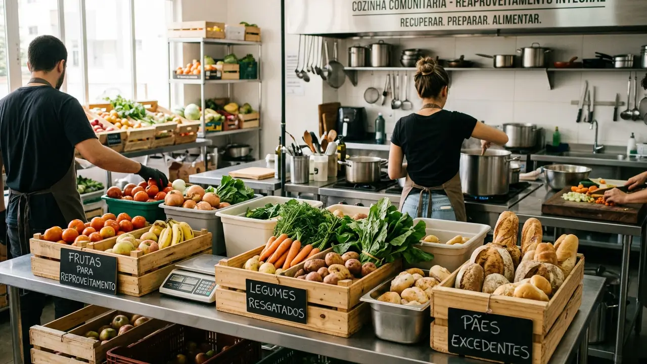 reaproveitamento de alimentos sustentabilidade urbana redução do desperdício alimentar